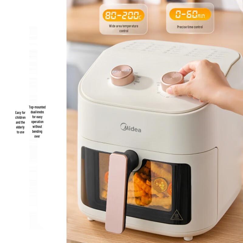 Midea 7L Visible Window Air Fryer CN plug (adapter included)