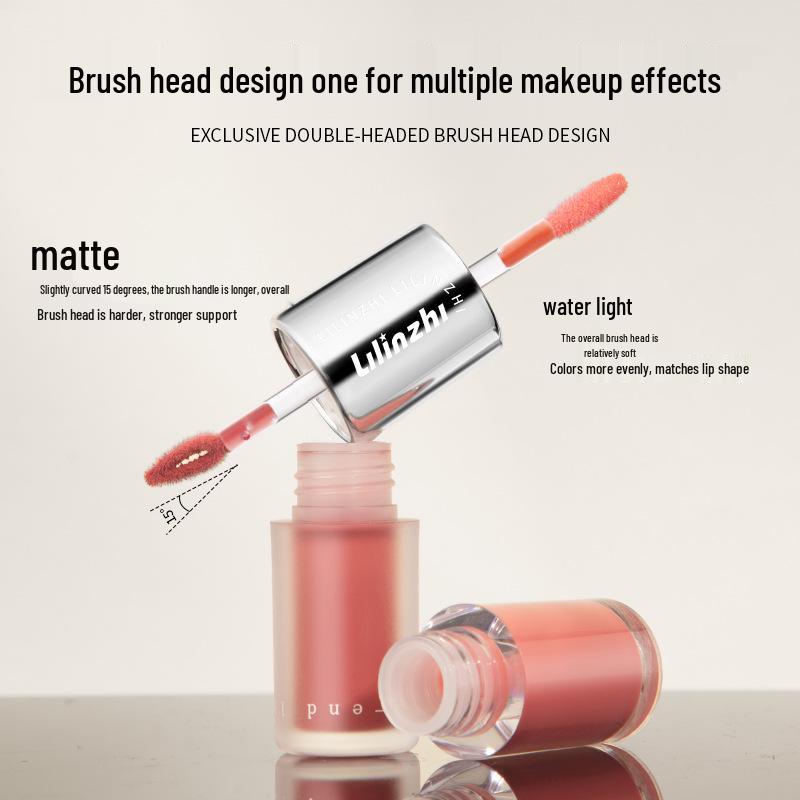 Lilinxhi Misty Party Dual Lip Glaze: Matt Spiegel & Weicher Nebel, Pigmentiert, Aufpolsternd, Nicht Verblassend.