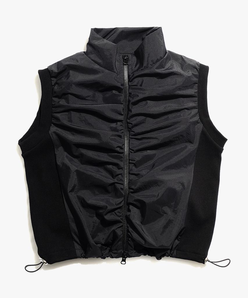 Peace Maker Ts Nylon Shirring Vest (Black)