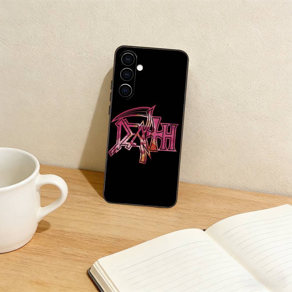 Metal B-Band D-Death Phone Case For Samsung Galaxy A73,A72,A71,A70,A53,A52,A51,Others Soft Black Cover