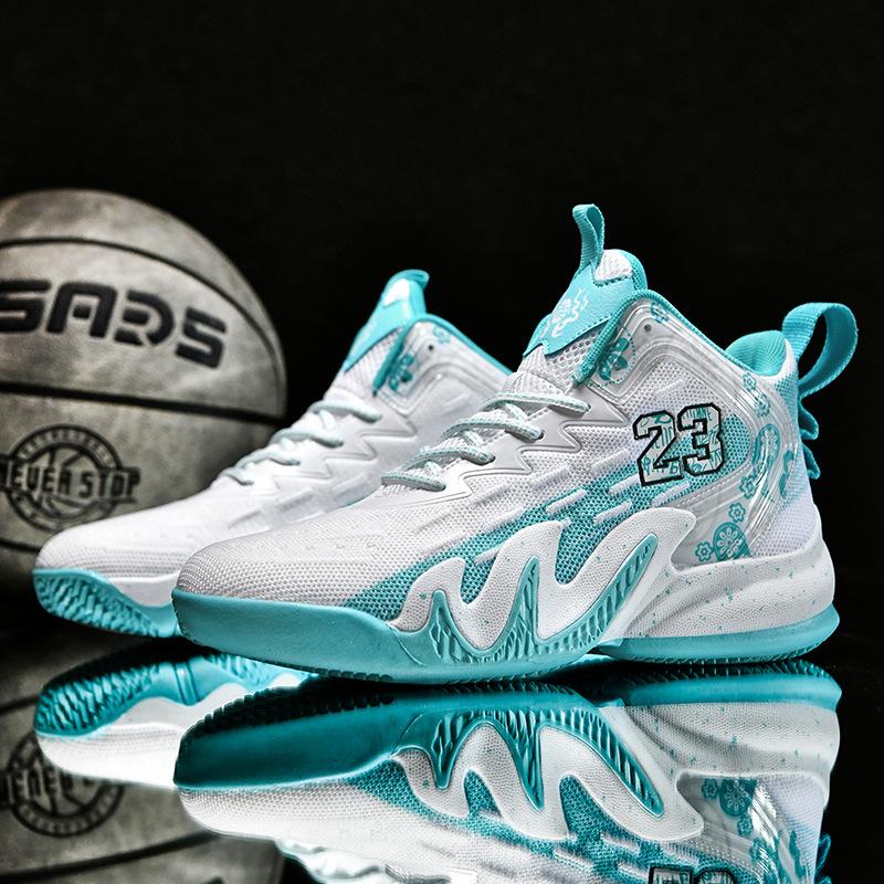 

Чоловічі баскетбольні кросівки 2024 літо нова початкова та середня школа учні спортивні дихаючі бойові черевики молодіжні кросівки для бігу 45