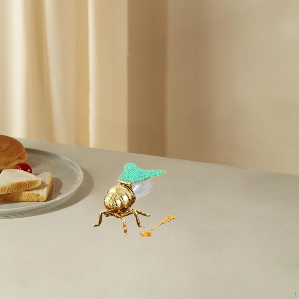 Bee Honey Jar Container Creative Multipurpose Modern Sugar Bowl Storage Pot for Dinner Housewarming