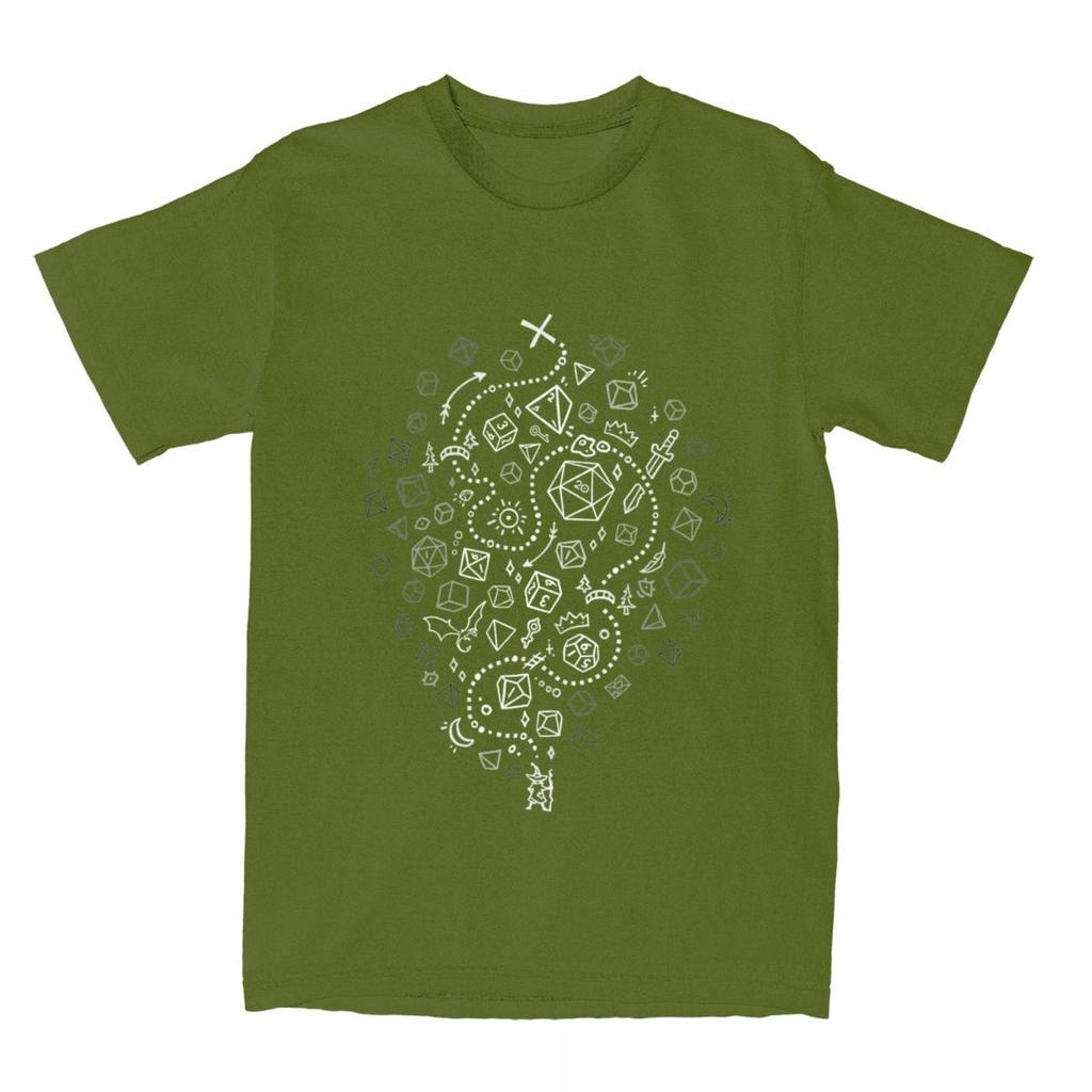 Unisex Womens DnD D Dice The Adventure Begins Shirt Merch Dungeon Dragon Pure Cotton Tops Tshirt Vintage Tees All Seasons