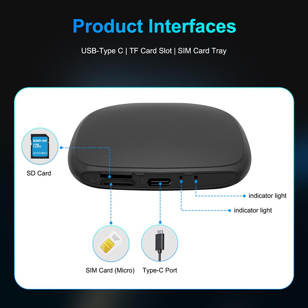 3 In 1 Android 13 New Carplay Adapter Wired To Wireless Carplay& Android Auto Cars Smart AI Box WIFI TF Card For Netflix Youtub