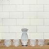 Sake-Krug-Set 1 Flasche 4 Tassen Klar Dekorativ Einzigartig Vielseitig Glas
