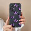 For Vivo Y03 4G Phone Case Butterfly Cute Cat Lightweight Liquid Silicone Camera Protection Back Cover For Vivo Y 03 Funda Shell