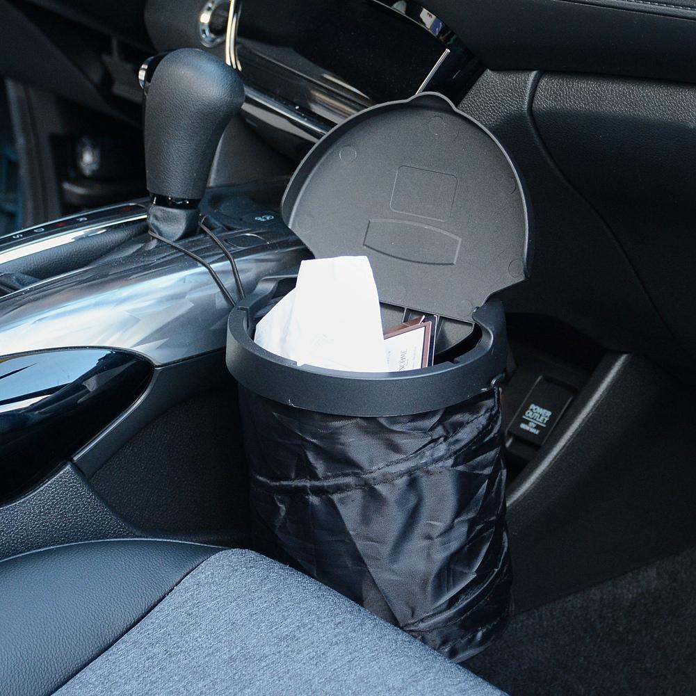 1pcs Collapsible Pop Up Trash Case, Auto Garbage Can Bin Waste Basket Dustbin for Car
