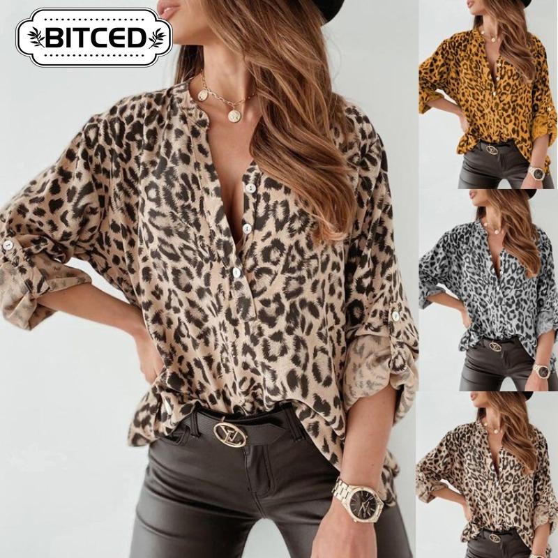 BITCED Women's Fashion Casual Long Sleeve Blouses & Shirts Unique design