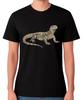 Monitor Lizard T-Shirt Realistic Reptile Wildlife Animal Graphic Unisex Tee