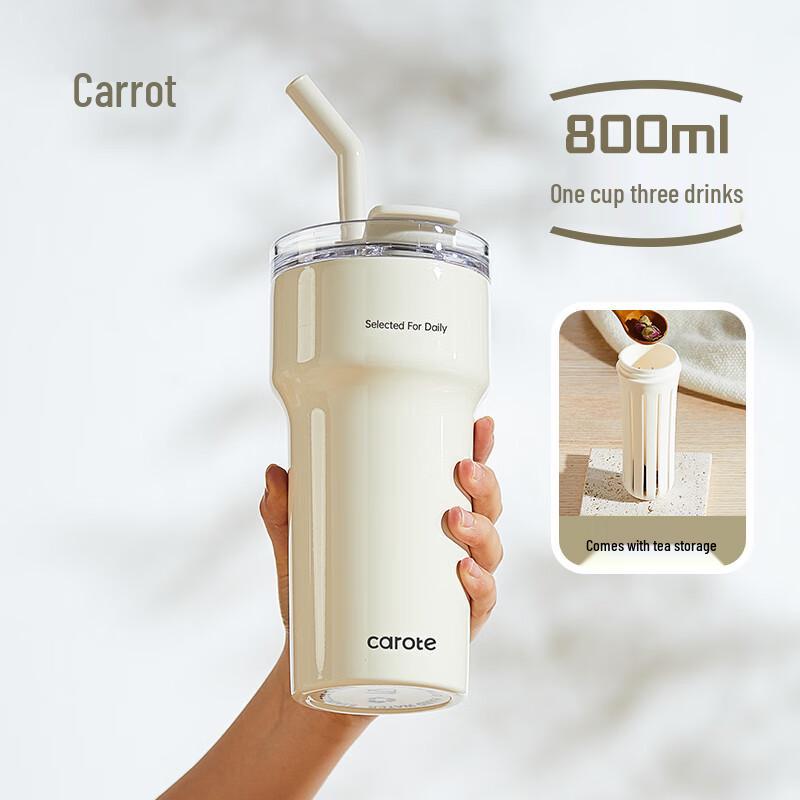 CaROTE Large Capacity Insulated Straw Tumbler