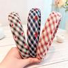 2025 Heart-Shaped Plaid Non-Slip Headband for Women - Stylish, Everyday Use Hair Accessory