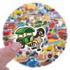 Waterproof Transportation Cartoon Stickers: Cars & Airplanes for Suitcases & Notebooks (55-110 Pieces)