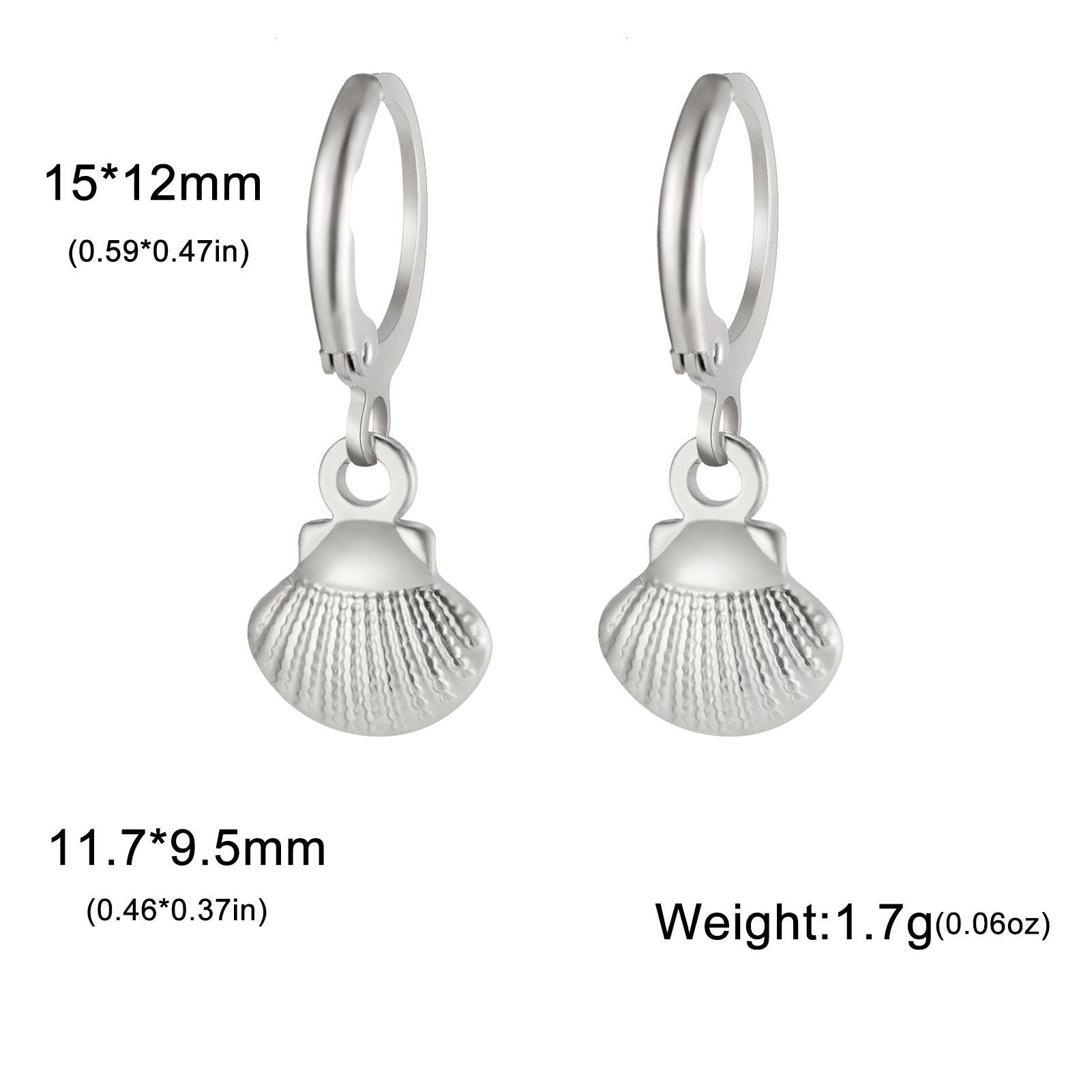 

Teamer Classic Heart Sun Hoop Earrings Stainless Steel Gold Color Earrings for Women Girls Delicate Street Party Jewelry Gift