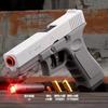 G17 Dual-mode Shell Ejection Laser Version Automatic Shooting Radish Gun Soft Bullet Pistol Toy Gun CS Weapons for Kids
