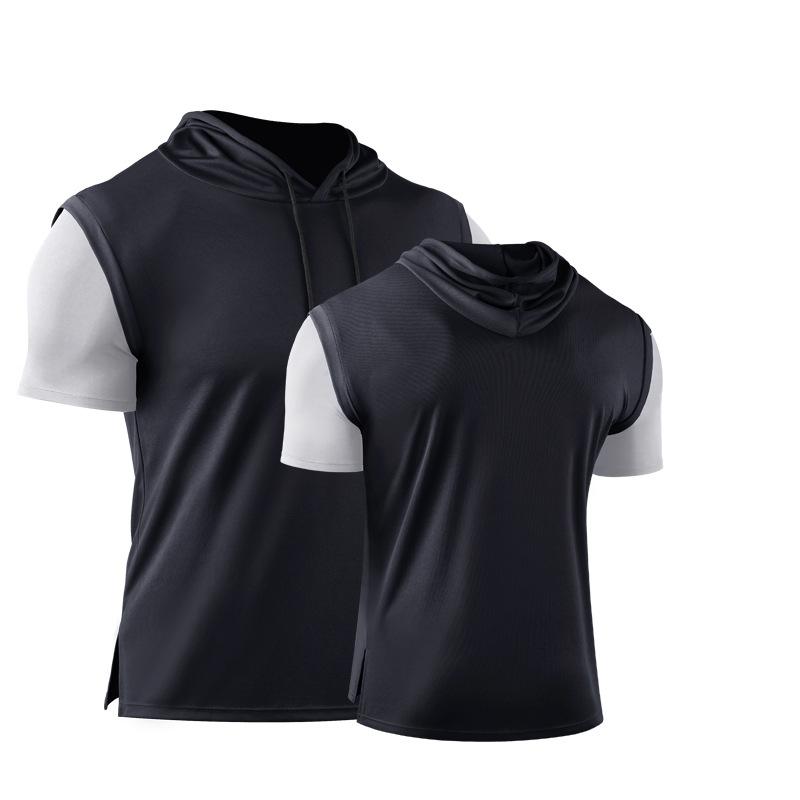 

Мужская спортивная футболка, толстовки с капюшоном для бега на открытом воздухе, футболка, блузка L