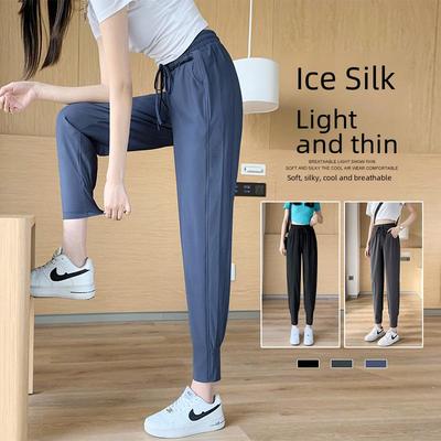Γυναικείο Καλοκαιρινό Παντελόνι Γυμναστικής Παγομετάξι Γρήγορου Στεγνώματος - Ελαφρύ, Φαρδύ Στυλ Χαρέμι για Τρέξιμο και Καθημερινή Χρήση