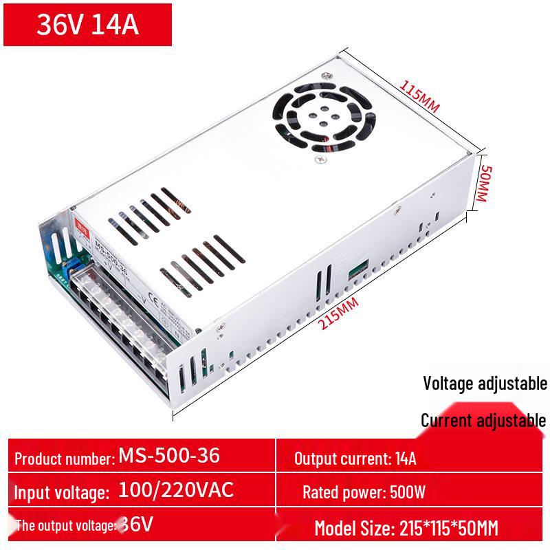 MS Series 1000W Switched-Mode Power Supply, AC 220V To DC 5V/12V/24V/36V/48V Module