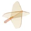 Cuesoul ROST 77 Transparent Set of Clear White Medium One-Piece Flights, Standard, 3, Orange, Logo, (CS-77-XB9T-M)