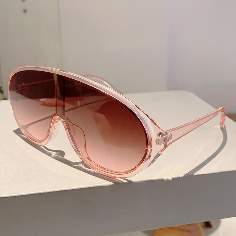 Oversized Fashion Sun Glasses  Women New Mirror Sports Goggle for Outdoor Cycling Trendy Stylish Brand Design Shades