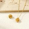 2 PCs 304 Stainless Steel Charms 18K Gold Plated Flower Double Sided Pendants For DIY Necklace Earrings Bracelet Jewelry Making
