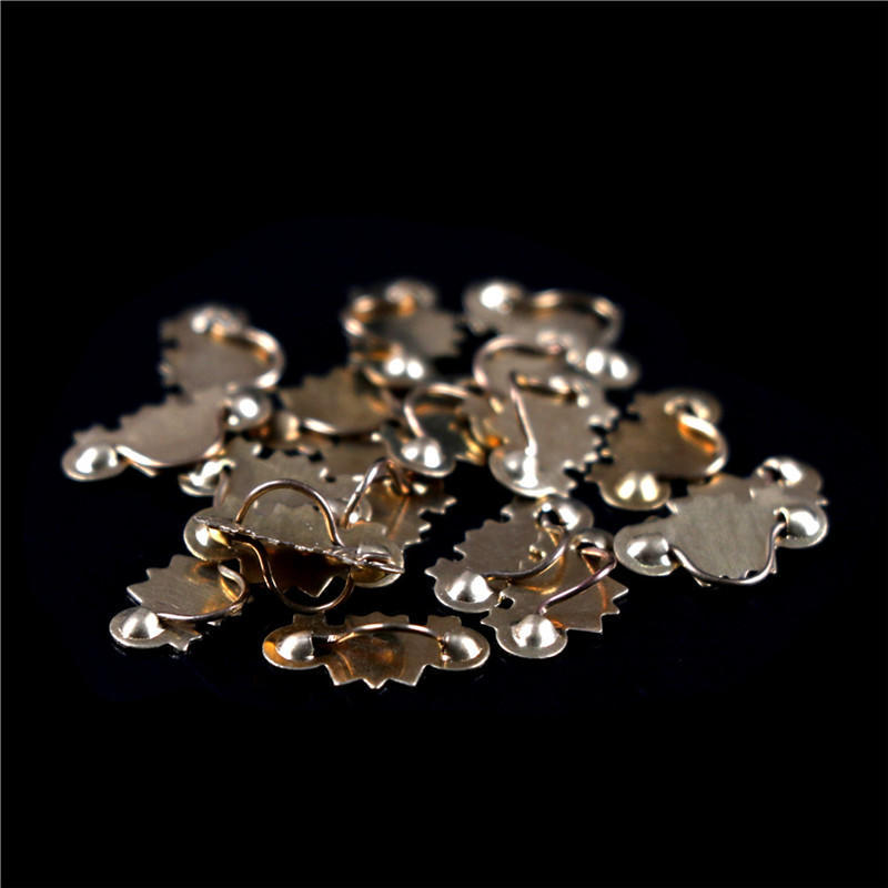 20Pcs Dollhouse Miniature 1:12 Scale Gold Brass Cabinet Drawer Handles Pulls