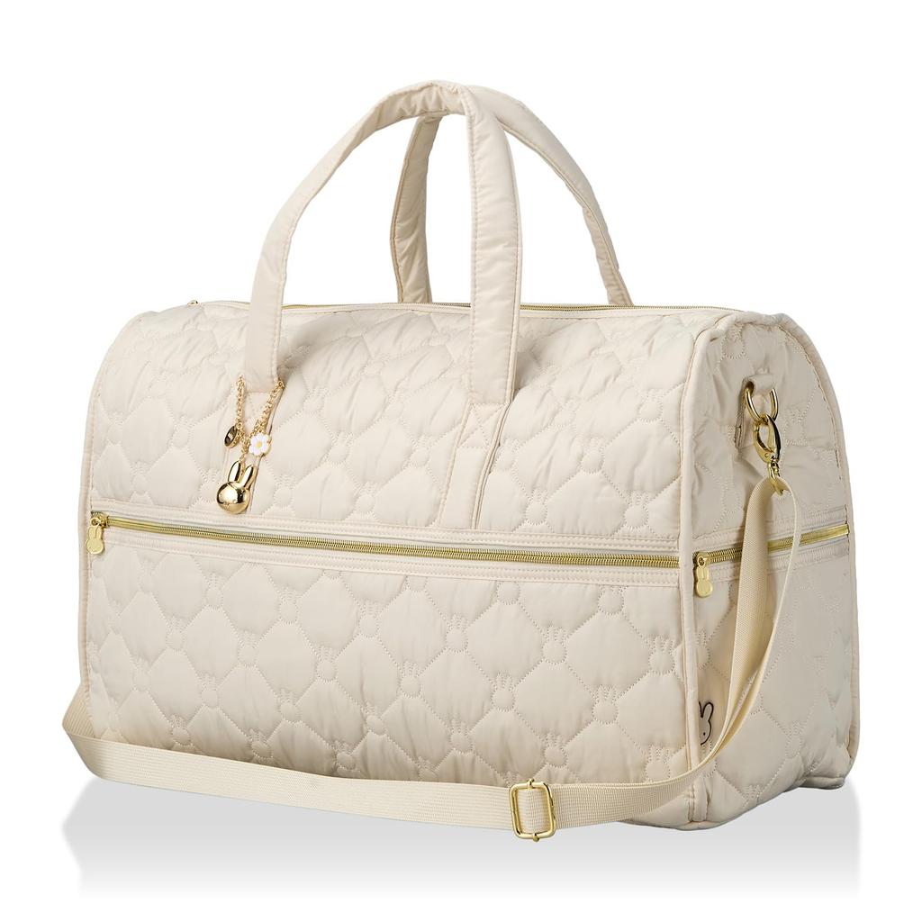 Hapitas Miffy Quilted Boston Bag 6096 B302 Ivory