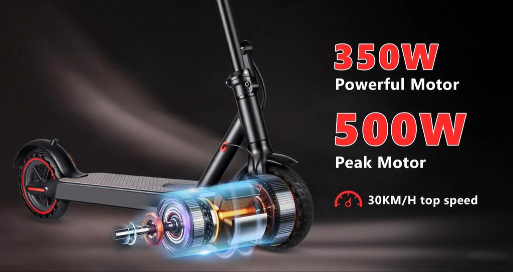 N7PRO 350W Elektroroller für Erwachsene 36V 10.4Ah Escooter Tretroller Unterstützt APP Leichtgewicht Langstrecke 30km Roller tägliches Pendeln EU-Lager