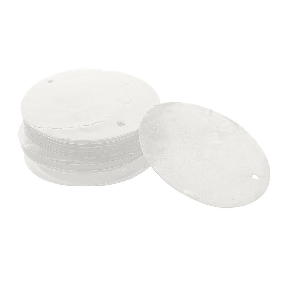 

100Pcs Round Shell Pieces Dual Hole Natural Shells for DIY Wind Chimes Curtains Lamp Decoration Handmade Shell Craft Accessories