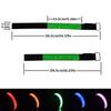 2Pcs LED Bracelet USB Rechargeable Reflective Band Adjustable Safety Light Up Armbands for Outdoor Jogging Running Cycling Sports