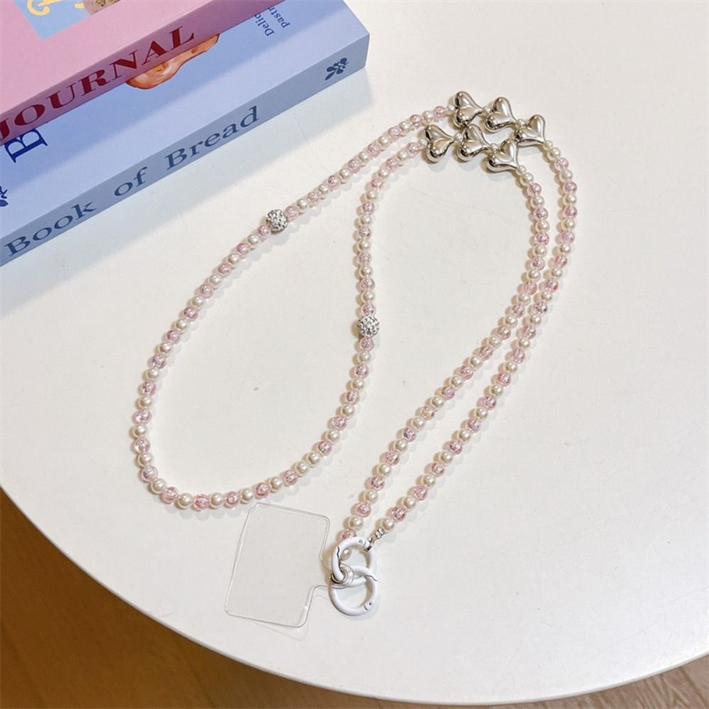 Beaded Crossbody Phone Chain Diagonal Lanyard DIY Mobile Phone Chain  Bag Straps