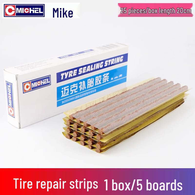 Motorcycle & Electric Vehicle Emergency Tire Repair Kit with Quick Glue & Rubber Strips
