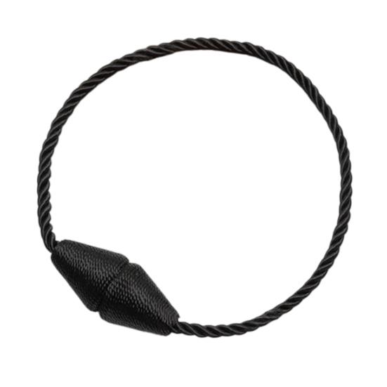 1Pc Magnetic Cone Curtain Tieback, Cone Ends Twist Rope Curtain Holder, Decorative Draperies Holder for Living Room Bedroom Kitchen