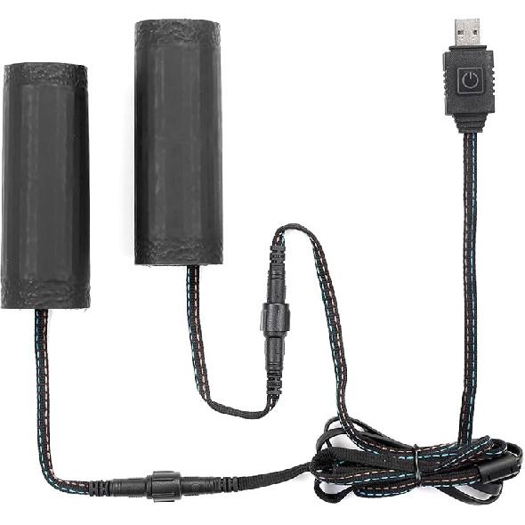 KEMIMOTO ATV Heated Grips, USB 6-Level Adjustable Handlebar Heater, IP67 Waterproof Motorcycle Heated Grip Pads For 22Mm Motorcycle/ATV Handlebars Usb