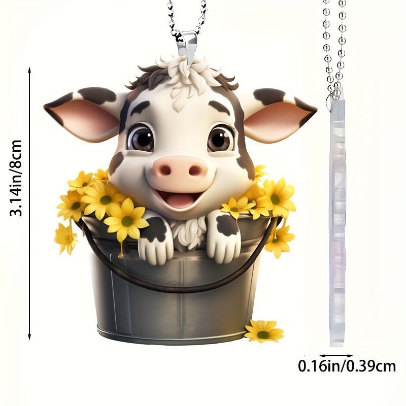 Car Acrylic Stylish Pendant Perfect For Decorative Touch In Vehicles And Trees Holiday