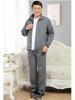 Spring & Autumn Middle-Aged Men's Sportswear Set - Casual Outfit for 70-Year-Old Dads