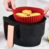 Round Air Fryers Oven Baking Silicone Tray Fried Chicken Basket Mat Air Fryer Silicone Pot Grill Pan Home Kitchen Supplies