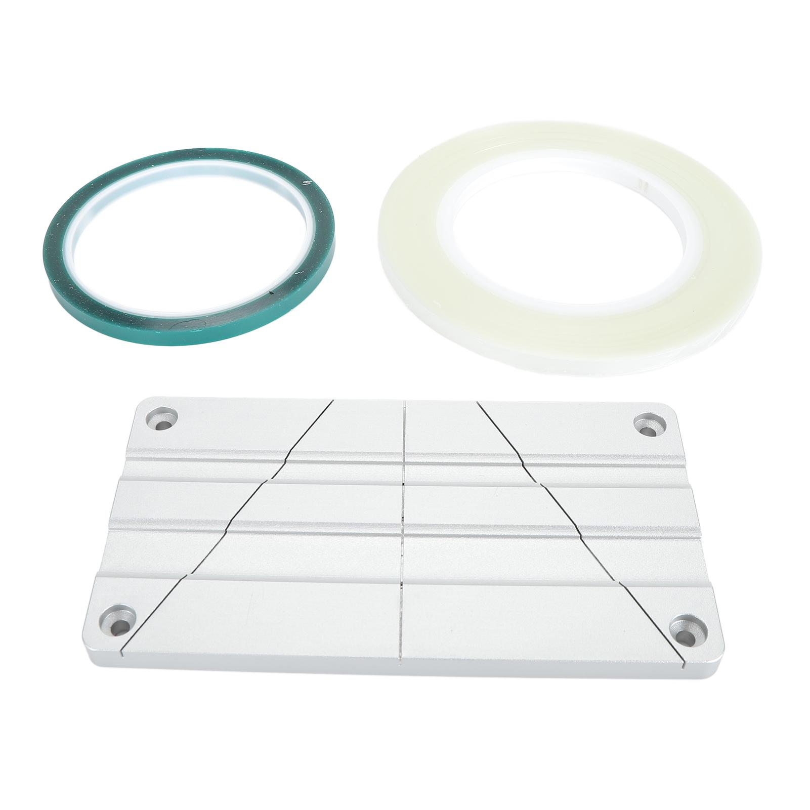 

1Celsius2 1Celsius4 10inch Tape Splicing Set Professional Aluminum Alloy Reel to Reel Tape Splicing Block with Splicing Tape and Tape