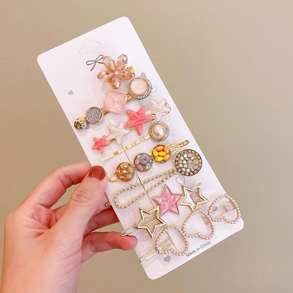 2022 Winter Korean Style Metal Hair Clip for Girls - Trendy Bangs Hairpin and Side Clip Hair Accessories