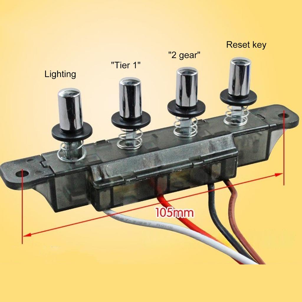 Key Board Switch Pushbutton Switch Piano Type Key Board Switch Kitchen Exhaust Fan Control for Household Appliances