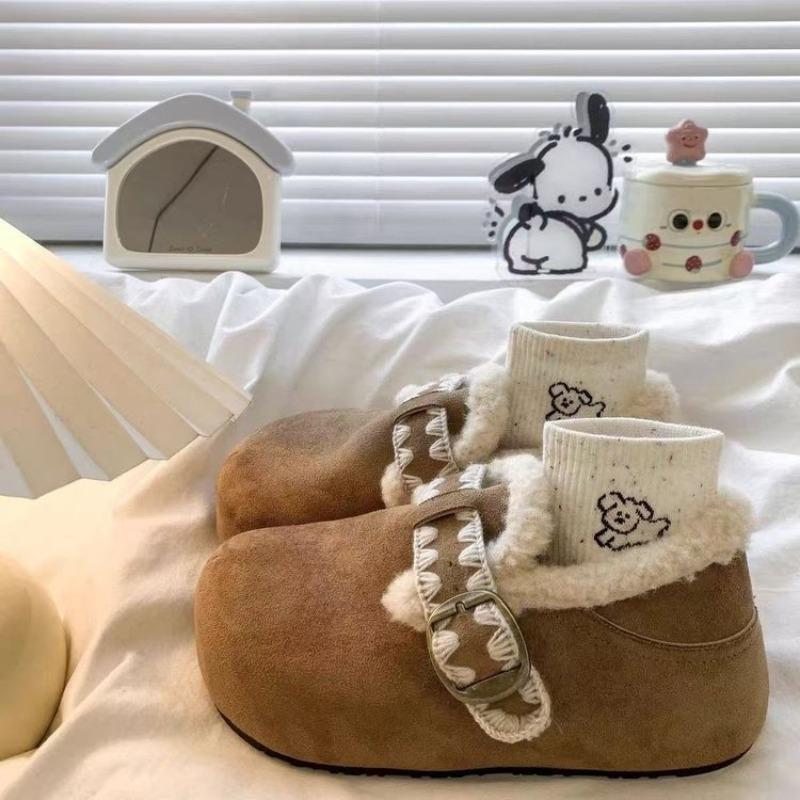 Thick-soled Height-increasing and Thickened Warm Shoes Women s Warm One-foot Casual Cotton Shoes 35 2387₽