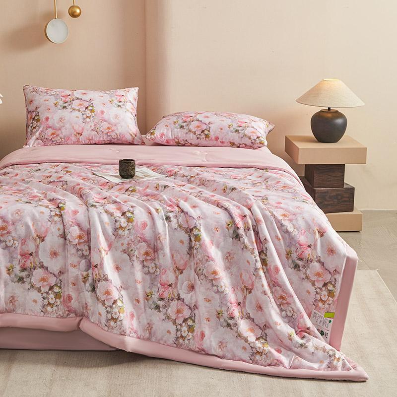 

Floral Style Duvet Summer Blanket Cool Feeling Quilt Super Soft Comforter Adults Kids Room Quilt edredones (No Pillowcase) Single 150x200cm 1pc