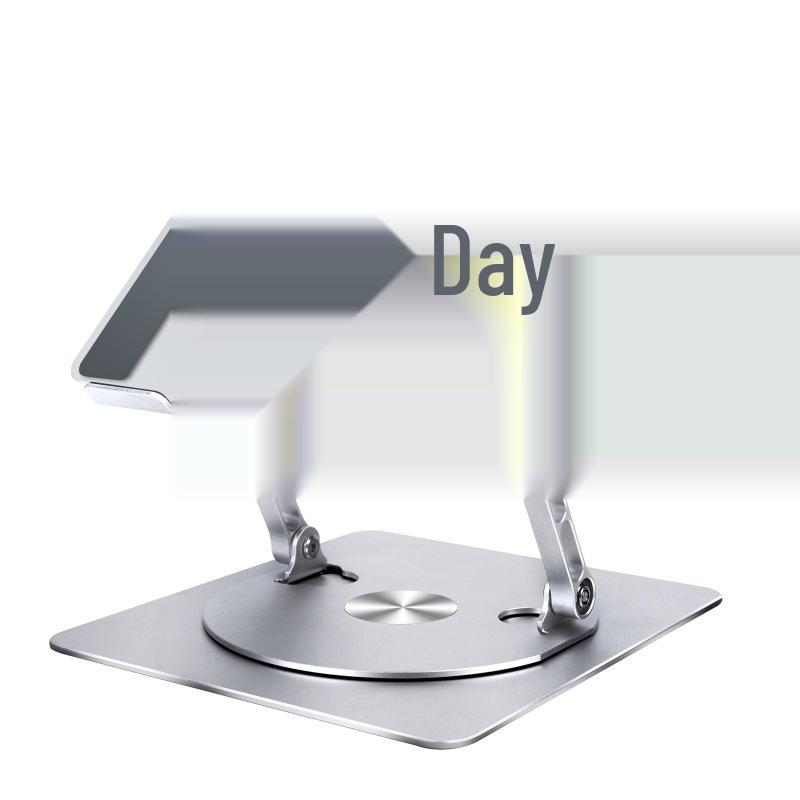 360° Rotating Aluminum Laptop Stand with Adjustable Height and Heat Dissipation