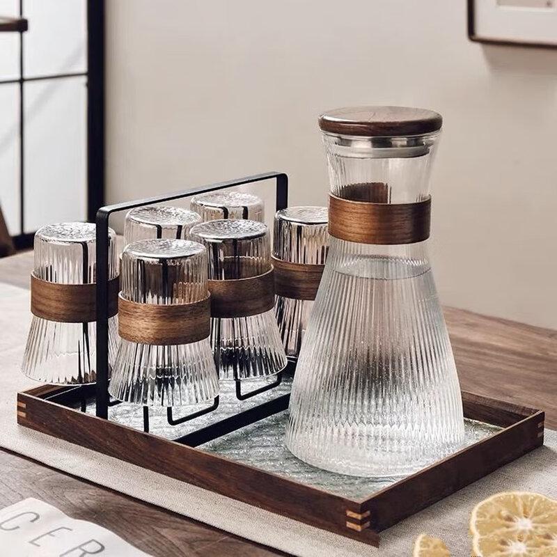 Diller Glass Pitcher and Cup Set