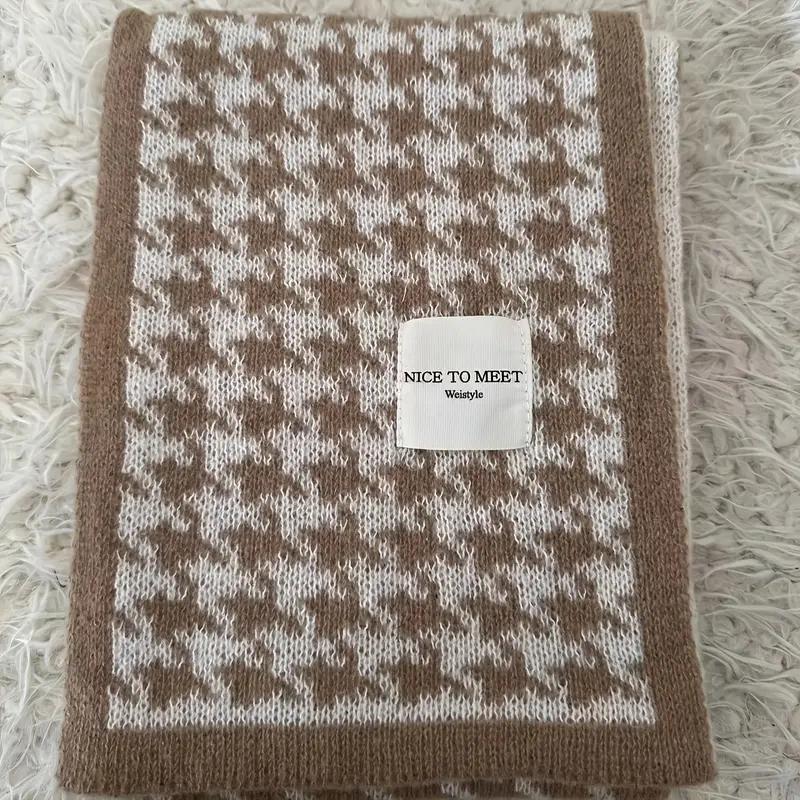 

Double Sided Thick Winter Scarves for Women Soft Warm Neck Wraps Versatile Fashion Shawls for Outdoor Travel Christmas Gift 1PC& 8Y кофейный