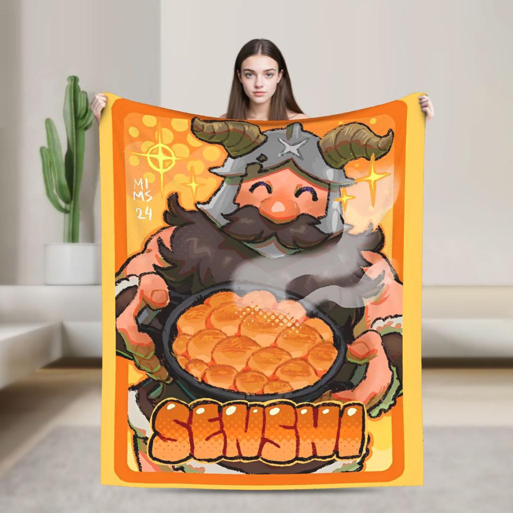 Dungeon Meshi Blanket Delicious in Dungeon Camping Flannel Bedding Throws For Outdoor Soft Warm Quality Bedspread Gift