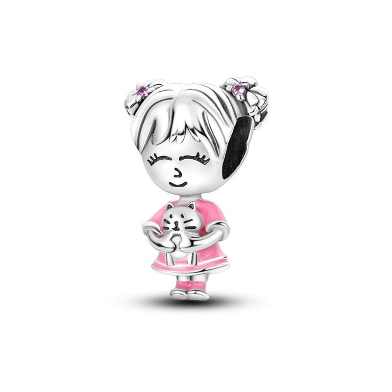 Copper Boys Girls Charm Series Beads For Women Diy Bracelet Necklace Fine Jewelry Making Gifts