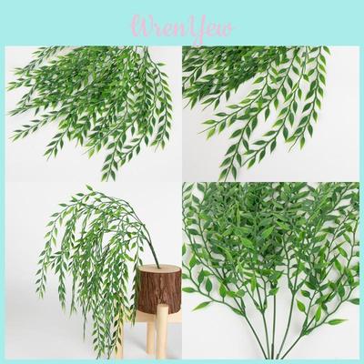 Lush Green Artificial Weeping Willow Vines 52 Cm For Sophisticated Wedding Decor