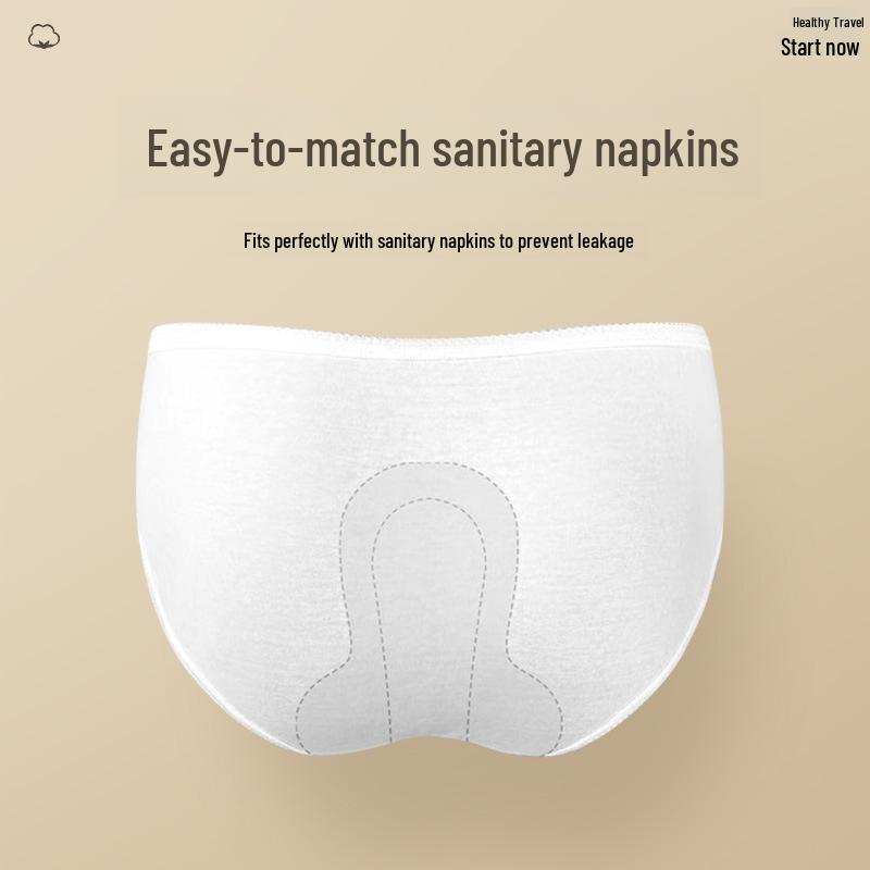 Convenient Sterilized Cotton Disposable Underwear for Travel & Daily Use - Men & Women