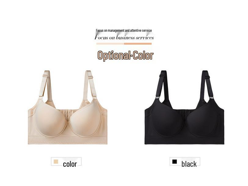 Plus Size Seamless Support Bra: Anti-Sag, 8-Row Adjustable, Shaping, Side Support for Women