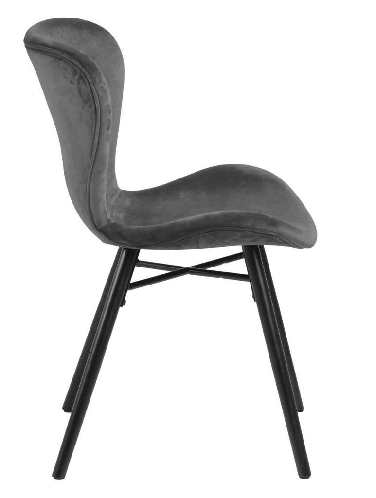 Batilda UPHOLSTERED CHAIR, dark gray velvet